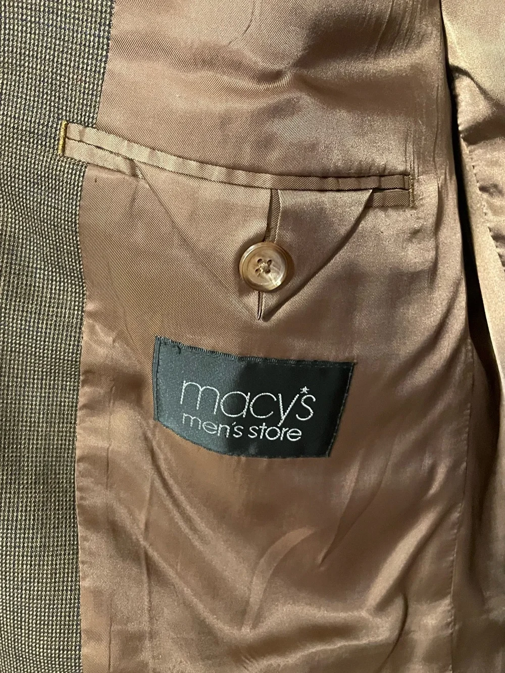 Ralph Lauren‎ Blazer Mens 41R Brown Sport Coat 90's Macy’s Vintage